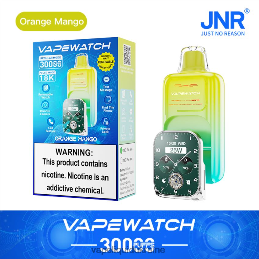 JNR Vape Watch Orange Mango P2DFVX2 Vape Liquid Ukraine