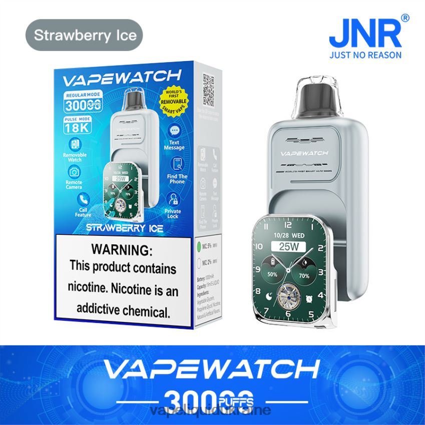 JNR Vape Watch Strawberry Ice P2DFVX10 Pod System Vape