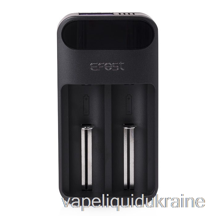 Vape Ukraine Efest LUSH Q2 2-Bay Intelligent LED Battery Charger