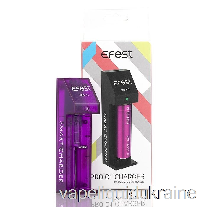 Vape Ukraine Efest PRO C1 1-Bay Smart Battery Charger