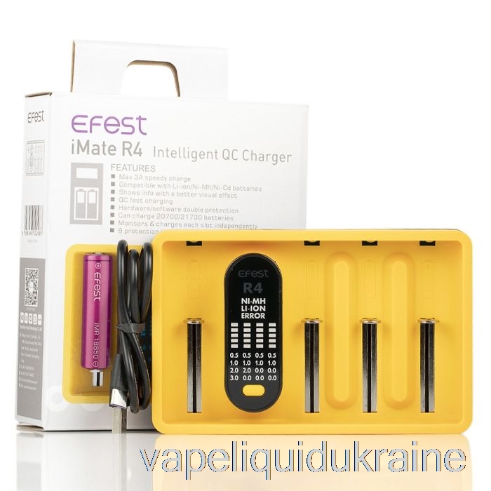 Vape Liquid Ukraine Efest iMATE R4 Intelligent QC Charger