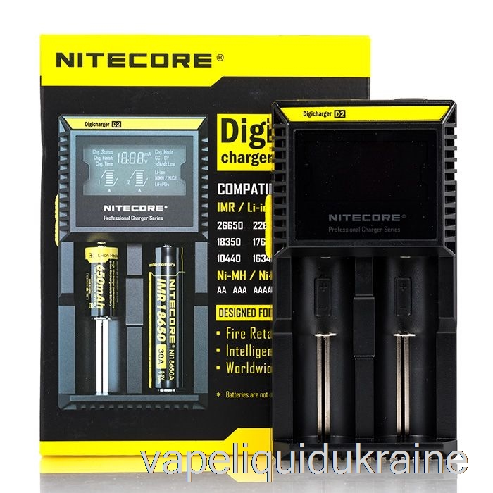 Vape Ukraine Nitecore D2 Battery Charger (2-Bay)